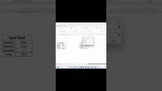Goal Seek in Ms excel. Full video link in description.