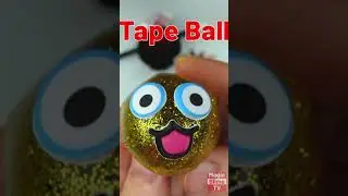 Dancing tape ball - kawaii & funny nano tape balloon shorts #magicslimetv #squishy #cute