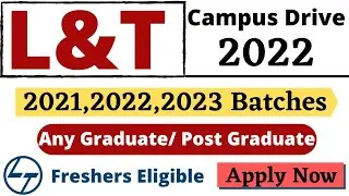 L&T off campus 2022 drive | l&t hiring 2022 | l&t jobs 2022 | l&t job vacancies for freshers | L&T |
