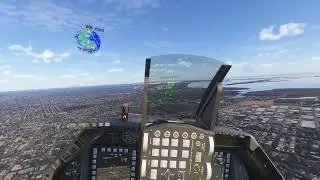 MSFS  2024 circuit around Manhattan and JFK landing in a F-16 Viper