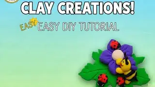 How to make cute clay craft.ক্লে ক্রাফট তৈরি । clay miniature showpiece.
