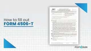 How to Fill-out IRS Form 4506-T Online | PDFRun