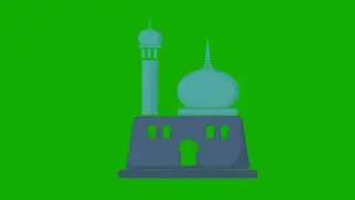 Animated Mosque Green Screen
