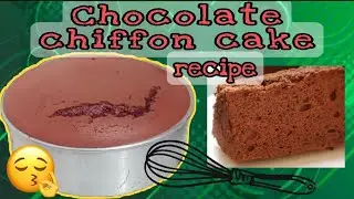 HOW TO MAKE CHOCOLATE CHIFFON CAKE. (By: Lou)