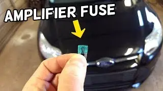 AMPLIFIER AMP FUSE LOCATION REPLACEMENT FORD FOCUS MK3 2012-2018