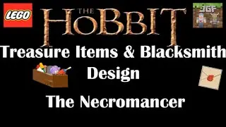 Lego Hobbit The Necromancer All Treasure items & Blacksmith Design