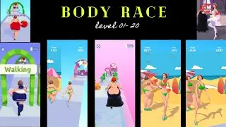 Body race 3d game all level| Sexy girl game all level| Hot girl gameplay  