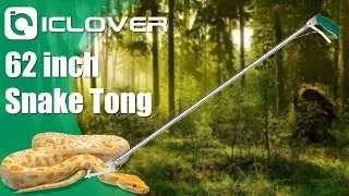 IC ICLOVER Upgrade 62 Inch Extra Long Snake Tongs Professional Heavy Duty Reptile Grabber Catcher
