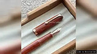 2 Colors Hongdian A10 Log Fountain Pen Magnetic Cap Wood Calligraphy Pen EF F Nib For Writing Practi