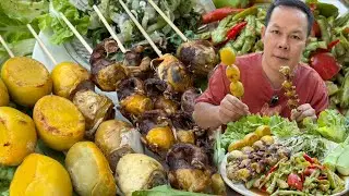 ไข่ฮ้างฮังกับตำถั่วแซ่บๆ ไข่ลูกไข่ข้าวหากินยาก แต่อร่อยมาก (คุณภาพ 4K)
