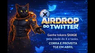AIRDROP DO TWITTER - GANHE TOKENS ( $XAGE) PELA IDADE DO SEU X. TGE previsto para ABRIL. corra.