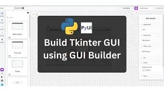 Build sign up form using Python GUI Builder - PyUiBuilder