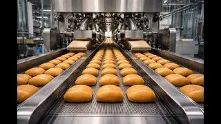 How Bread Is Made from Raw Ingredients | Endless Food Factory Process