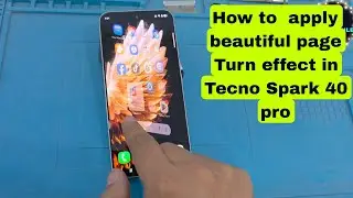 How to Apply Beautiful Page Turn Effect on Tecno Spark 40 Pro Plus | Stylish Screen Animation 2025