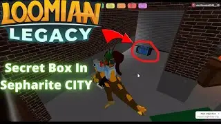 Loomian Legacy hidden crate in Sepharite city !!!!!! - Exploring Sepharite city
