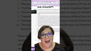 Ask ChatGPT to creat a list of blog post topics #blogging #blogtips #chatgpt #chatgpthack #