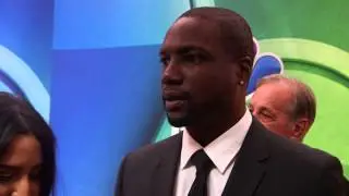 The Blindspot: Audrey Esparza & Rob Brown 2015 NBC Upfronts Red Carpet Interviews | ScreenSlam