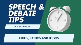 Speech & Debate Tip: Ethos, Pathos and Logos