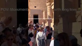 Be prepared to WAIT IN LINE in Egypt! 😂 #egypt #travel #subscribe #luxor #egyptian