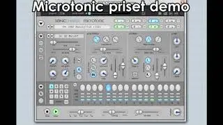 Microtonic preset sounds demo