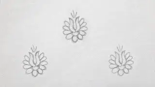 All Over Flower Design for Dress/Kurti (Hand Embroidery Work)