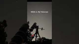 NASA vs My Telescope! #space #telescope #nasa #moon #stars #viral #trending #galaxy