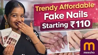 Trendy Affordable  10 Press On Nails 💅 | Starting ₹110 Best Quality💯 #meesho #viralvideo   