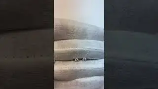 Diamond White Gold Stud Earrings 0.50 Ct. Solitaire