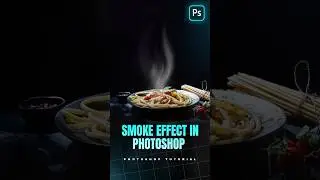 Creating Realistic Food Smoke in Photoshop #photoshop #shortsvideo