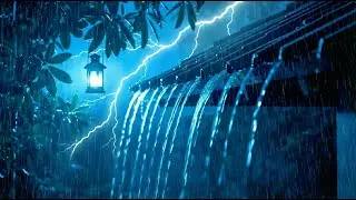 No Ads Rain Sounds for Sleeping - ASMR Extreme Rain On Tin Roof for Chronic Insomnia Relief