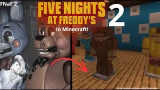 Building CUSTOM FNaF 2 Pizzaria in MINECRAFT! #2