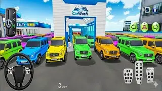 Unlimited Colorful G-Wagons at the Car Wash! 🌈Extreme Car Wash Makeover: Rainbow Edition 🌈🔥#driving