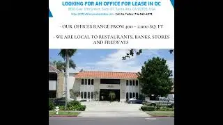 Santa Ana Offices for Lease - Lease Office Space Near You