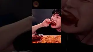 Insane Big Bites Spicy Korean BBQ Chicken ASMR MUKBANG &copy;️SIO ASMR