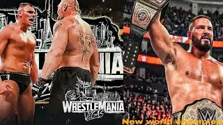 Bron breaker new world champion|Gunther vs Brock Lesnar.#roman#wwe#wrestling 