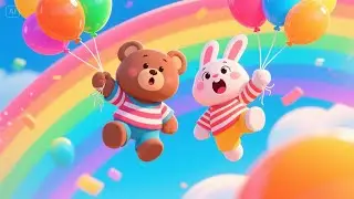 Teddy&rsquo;s Balloon Train | Whimsical Travel Rhyme for Kids | Floating Adventure Song for Toddlers