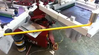 Printing a 4 color design on an Anatol Titan automatic with only 1 stroke of white