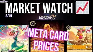 Disney Lorcana MARKET WATCH (BEST META CARDS To Look Out For ) - Ep. 98 Monday 8/19
