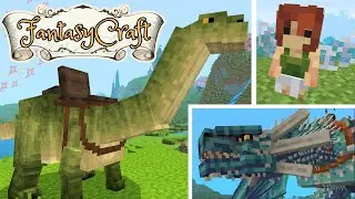 Dragons and Dinosaurs! 🦕🏰 FantasyCraft Minecraft