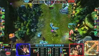 Ninjas in Pyjamas (NiP) vs Meet Your Makers (MYM) || EU LCS Summer 2013 W8D2 || Full Game HD