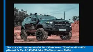 key   specification  of  Ford Endeavor