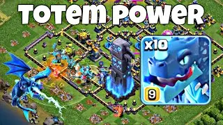 TH18 Mass Electro Dragon is BROKEN! ⚡ Totem Spells! Legends Attacks