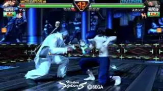 VF5R Ver.B     WOLF vs JEAN(sukanku)