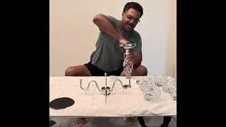 Nitial 5 Arm Crystal Candelabra Instructional video by P and TJ