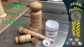 Paper Pot Maker and Dibble