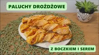 Paluchy drożdżowe z boczkiem i serem. Prosty przepis na świderki drożdżowe / @agatabodkuchni