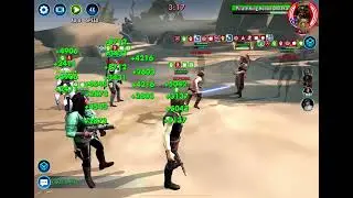 SWGOH CLS lead Rex FDC Sana TM train on PK Hondo in Squad Arena (Win)