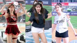 4k KT위즈 귀염둥이 이서윤 치어리더 댄스/응원 영상 Lee Seo-yoon Cheerleader 직캠 fancam 수원 KT위즈(야구)