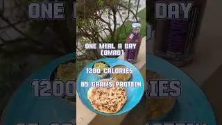 Vegetarian One Meal A Day Plan: Cutting Edition - 1200 calories, 85 grams of protein! #Omad #fatloss
