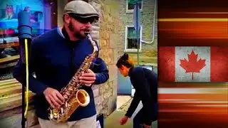SAXOPHONE BUSKING ☀️🎷 Live SAX COVER Performances 3